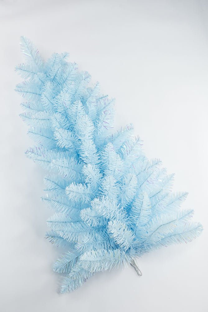 PVC Blue Tinsel Teardrop Swag - 30" - Greenery MarketArtificial Flora85880-BL