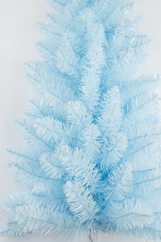 PVC Blue Tinsel Teardrop Swag - 30" - Greenery MarketArtificial Flora85880-BL