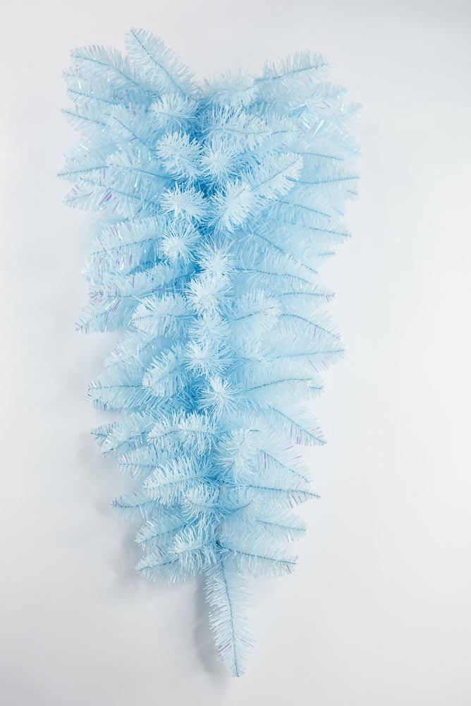 PVC Blue Tinsel Teardrop Swag - 30" - Greenery MarketArtificial Flora85880-BL
