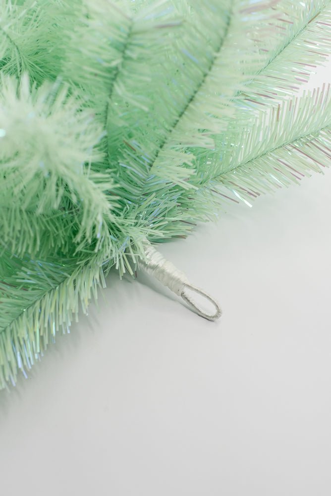 PVC Green Tinsel Teardrop Swag - 30" - Greenery MarketArtificial Flora85880-GN
