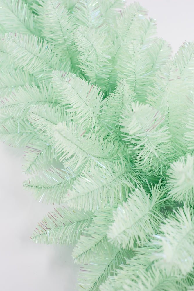 PVC Green Tinsel Teardrop Swag - 30" - Greenery MarketArtificial Flora85880-GN