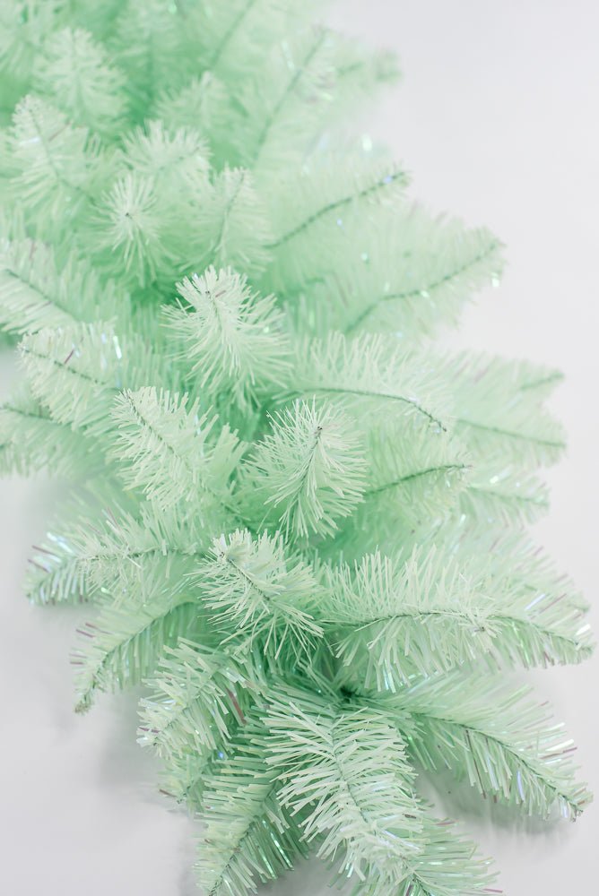 PVC Green Tinsel Teardrop Swag - 30" - Greenery MarketArtificial Flora85880-GN