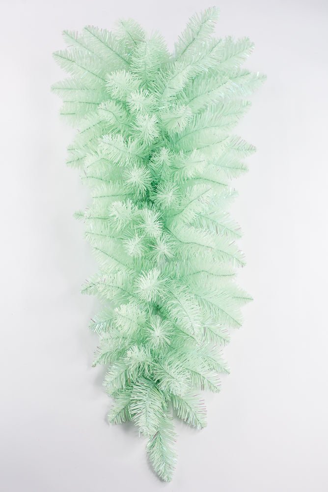PVC Green Tinsel Teardrop Swag - 30" - Greenery MarketArtificial Flora85880-GN