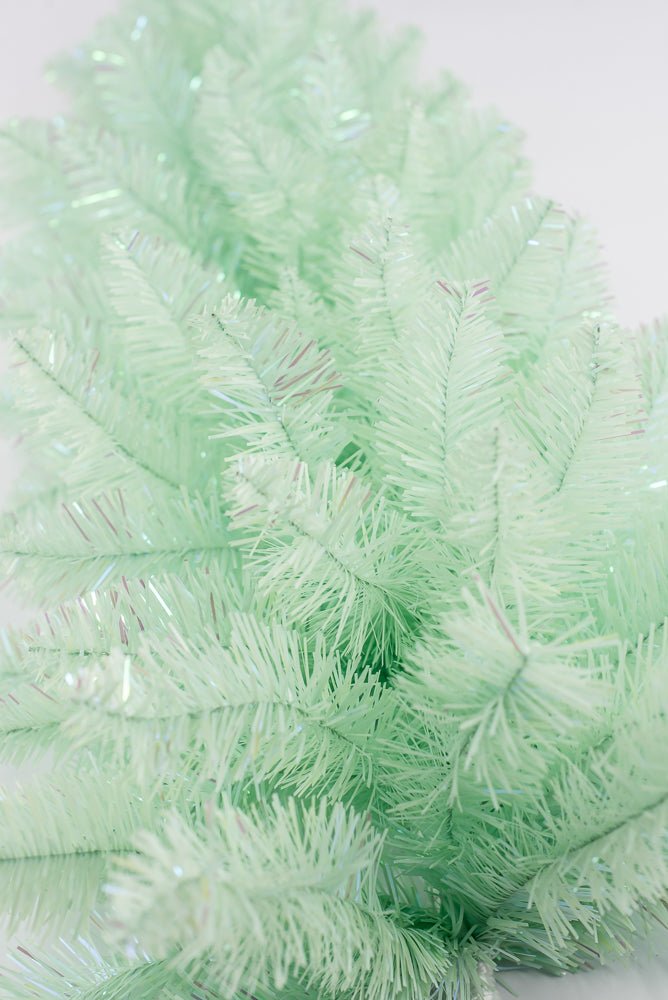 PVC Green Tinsel Teardrop Swag - 30" - Greenery MarketArtificial Flora85880-GN