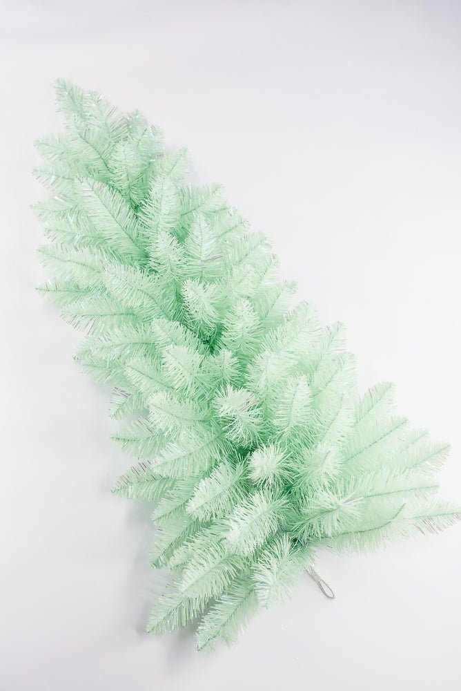 PVC Green Tinsel Teardrop Swag - 30" - Greenery MarketArtificial Flora85880-GN