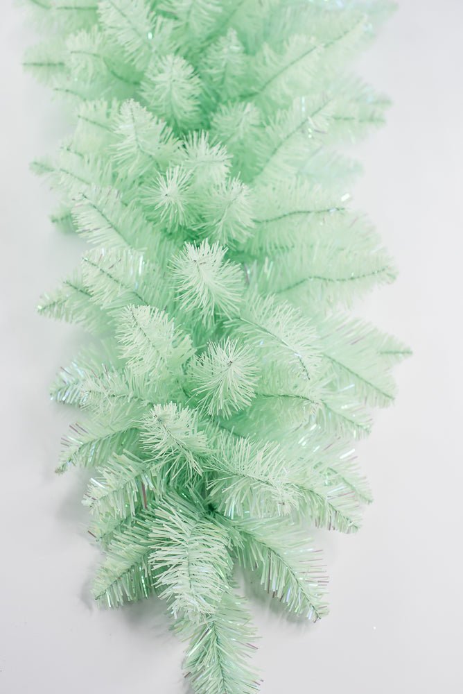 PVC Green Tinsel Teardrop Swag - 30" - Greenery MarketArtificial Flora85880-GN