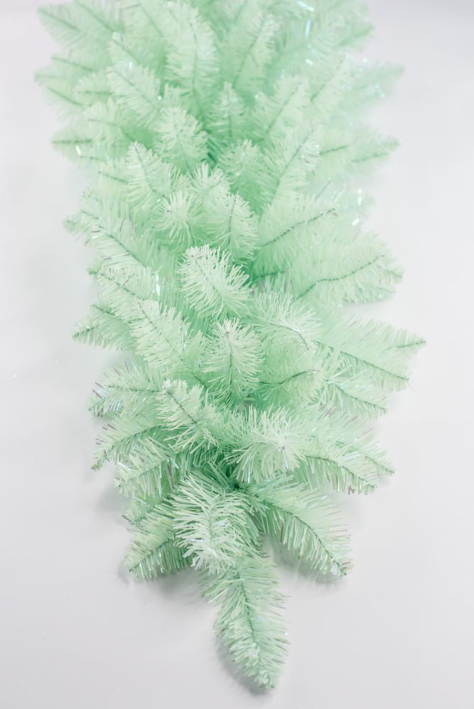 PVC Green Tinsel Teardrop Swag - 30" - Greenery MarketArtificial Flora85880-GN