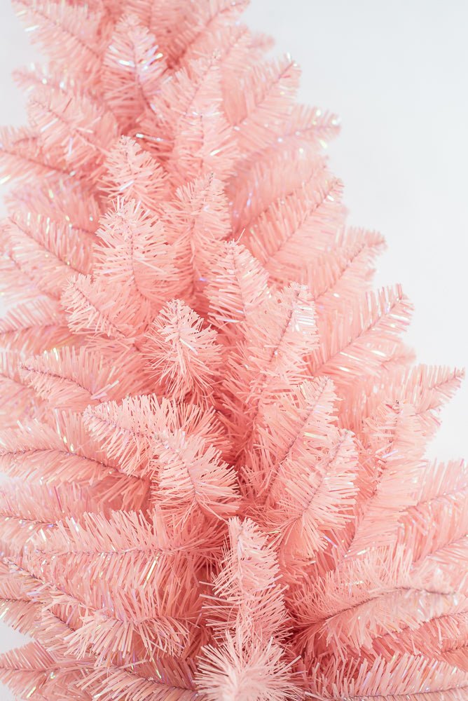 PVC Pink Pine Tinsel Teardrop Swag Base - 30" - Greenery MarketArtificial Flora85880-PK