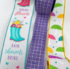 Rain showers flowers x 3 ribbon bow bundle - Greenery MarketLavrainshowerx3