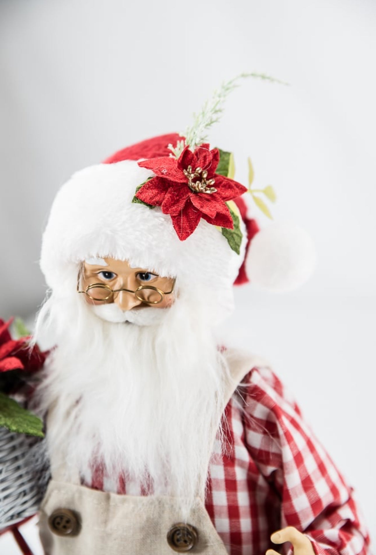 rosier　ロジエ　サンタ Raz Gingham gardening Santa Claus - Greenery Market