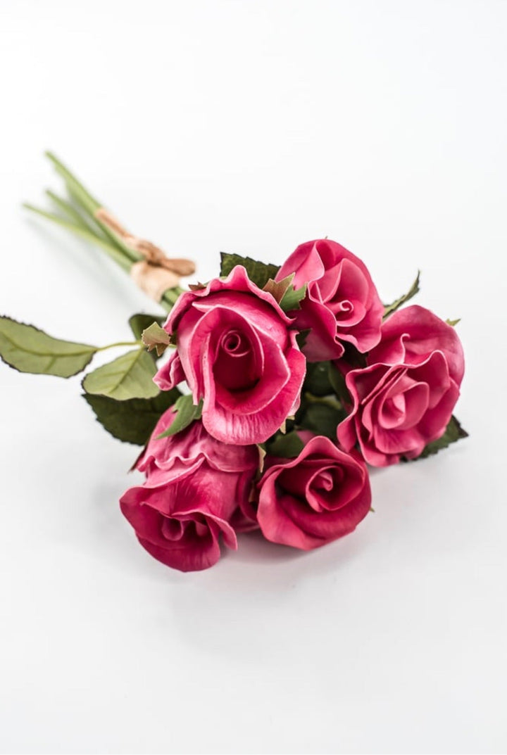 RAZ Imports, Artificial, Dark Pink, Rose Bundle - 10" - Greenery MarketF4502257