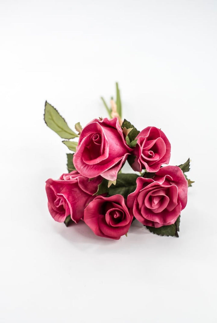 RAZ Imports, Artificial, Dark Pink, Rose Bundle - 10" - Greenery MarketF4502257