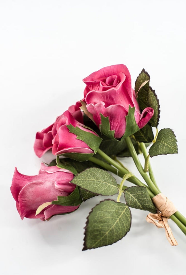 RAZ Imports, Artificial, Dark Pink, Rose Bundle - 10" - Greenery MarketF4502257