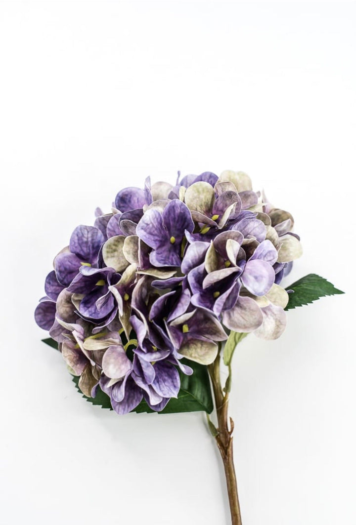 Raz Imports Dark Purple Hydrangea Stem - 18" - Greenery MarketF4602198
