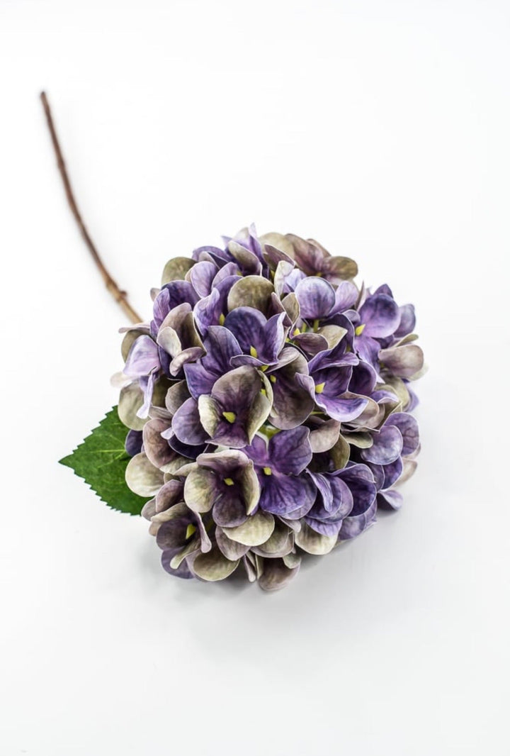 Raz Imports Dark Purple Hydrangea Stem - 18" - Greenery MarketF4602198