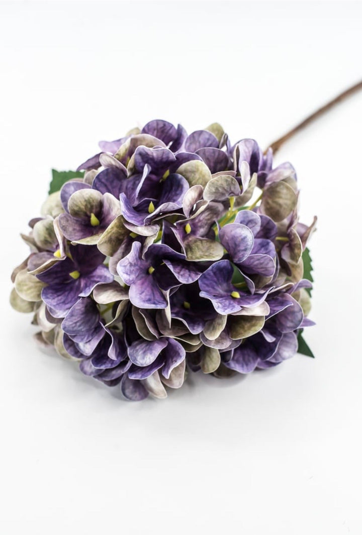 Raz Imports Dark Purple Hydrangea Stem - 18" - Greenery MarketF4602198
