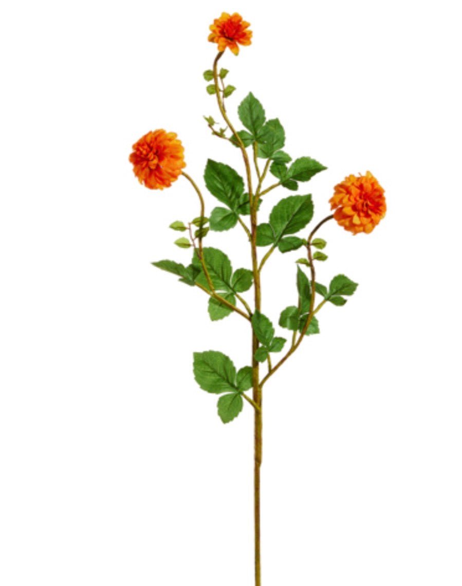 RAZ Imports Orange Floral Spray - 32" - Greenery MarketF4622615