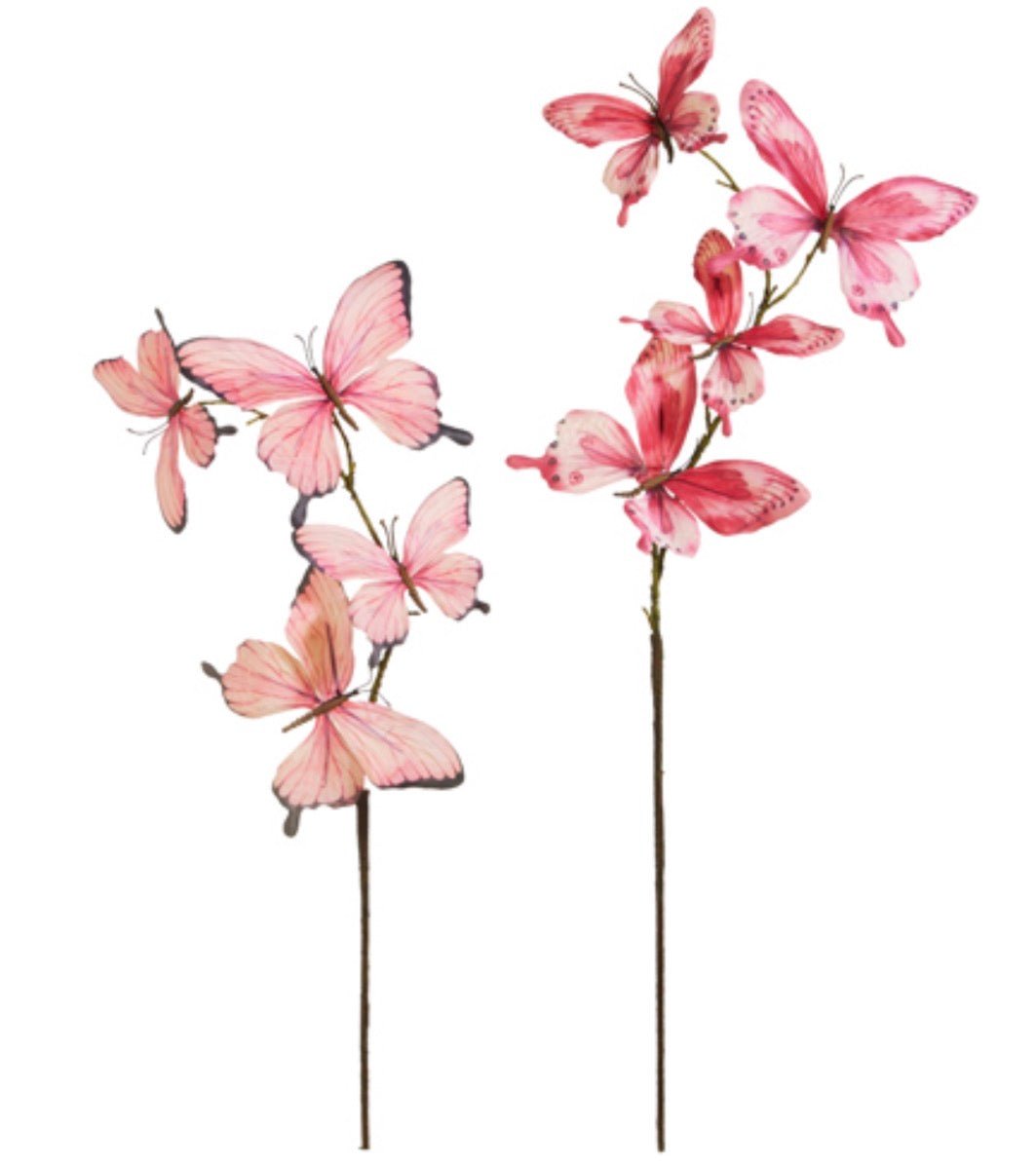 RAZ Imports Pink Butterfly Spray - 32" Choose color - Greenery MarketF4622657Light Pink
