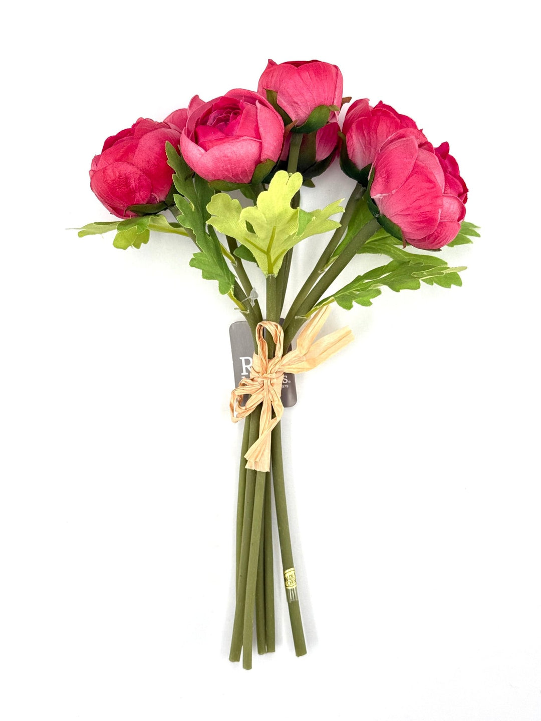 Raz Imports Soft Touch Ranunculus Bundle - 11" Choose Color - Greenery MarketF4402014 Dark Pink