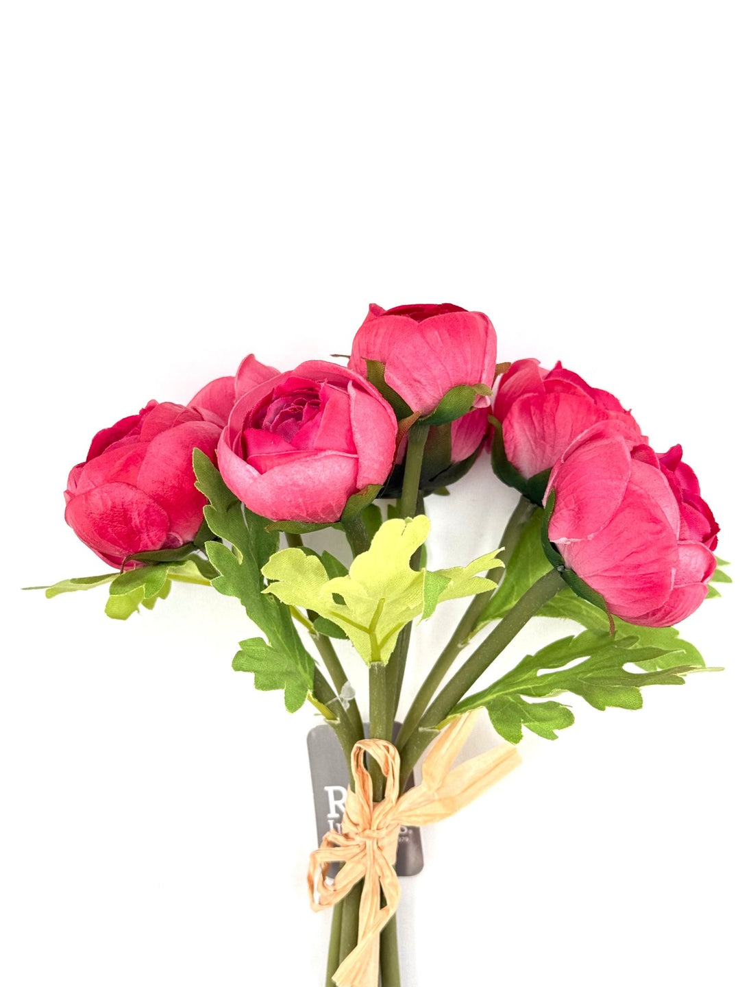 Raz Imports Soft Touch Ranunculus Bundle - 11" Choose Color - Greenery MarketF4402014 Dark Pink