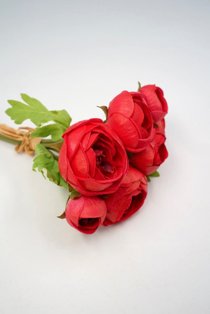 Raz Imports Soft Touch Ranunculus Bundle - 11" Choose Color - Greenery MarketF4402014 Orange