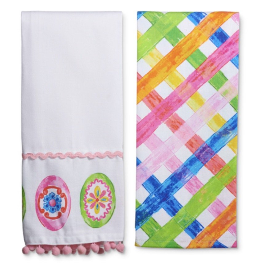 Raz imports Sweet Weave Tea Towels - 26" - Greenery Market4656020