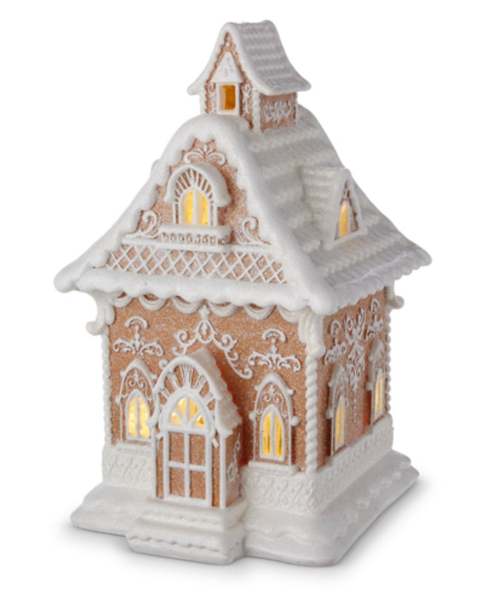 Raz lighted gingerbread house - 13” - Greenery Market4210249