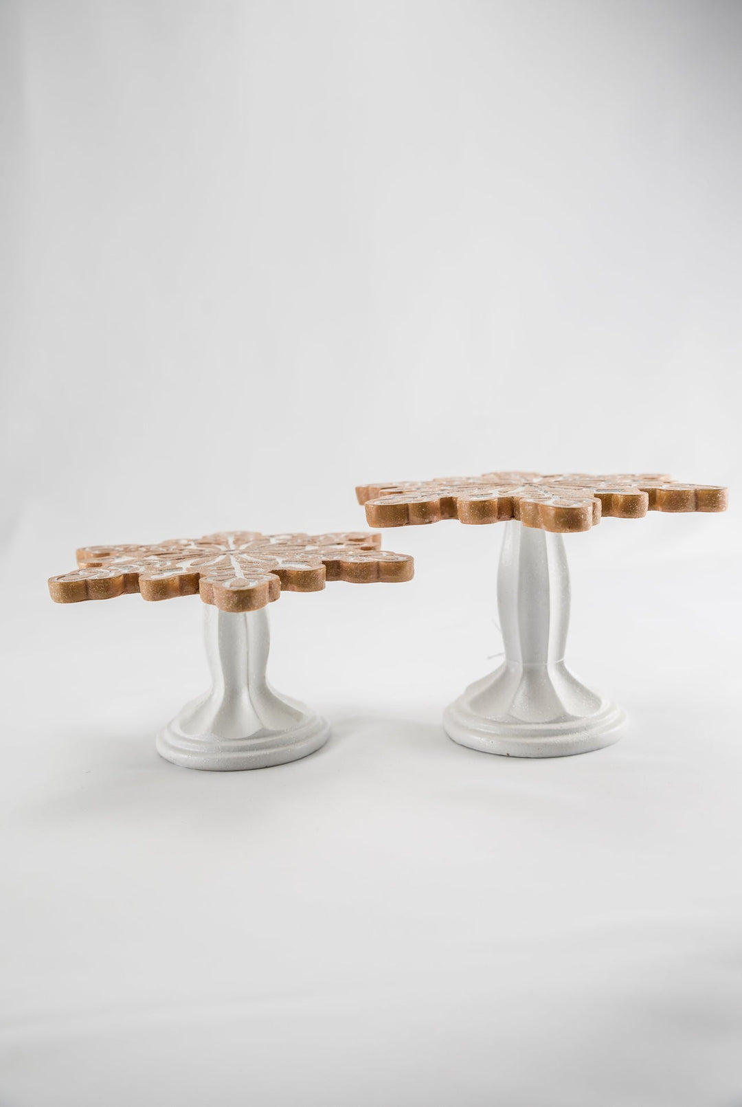 Raz Resin gingerbread cookie pedestal set of 2 - Greenery MarketHome decor4411319