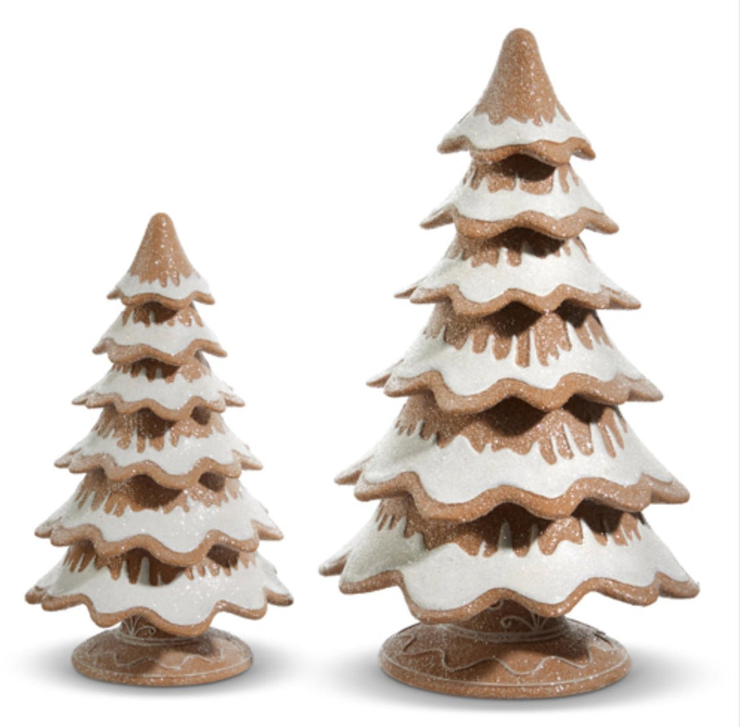 Raz resin gingerbread trees set of 2 - Greenery MarketHome decor4457628 x set of 2