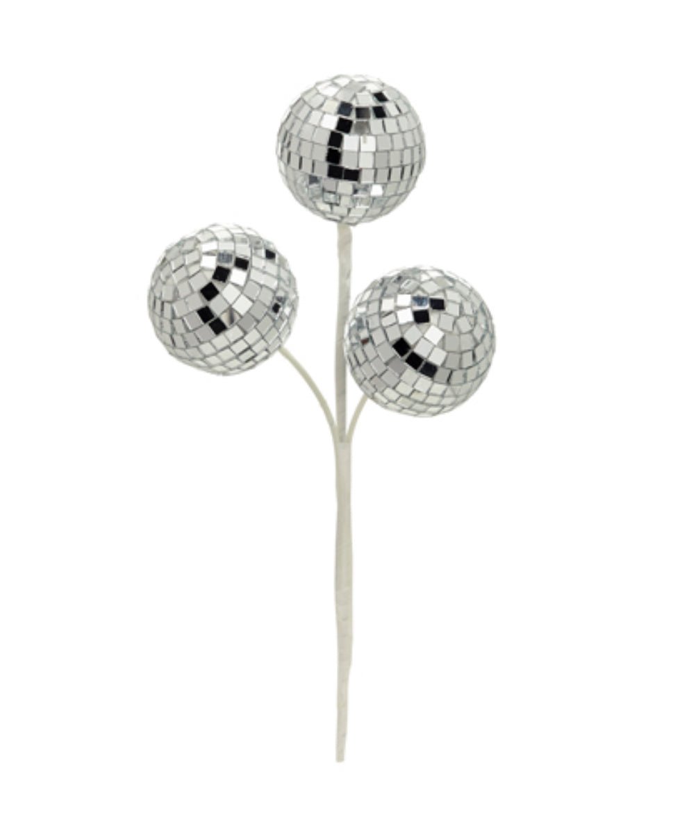 Raz silver mirrored disco ball spray - Greenery MarketSeasonal & Holiday DecorationsF4432740