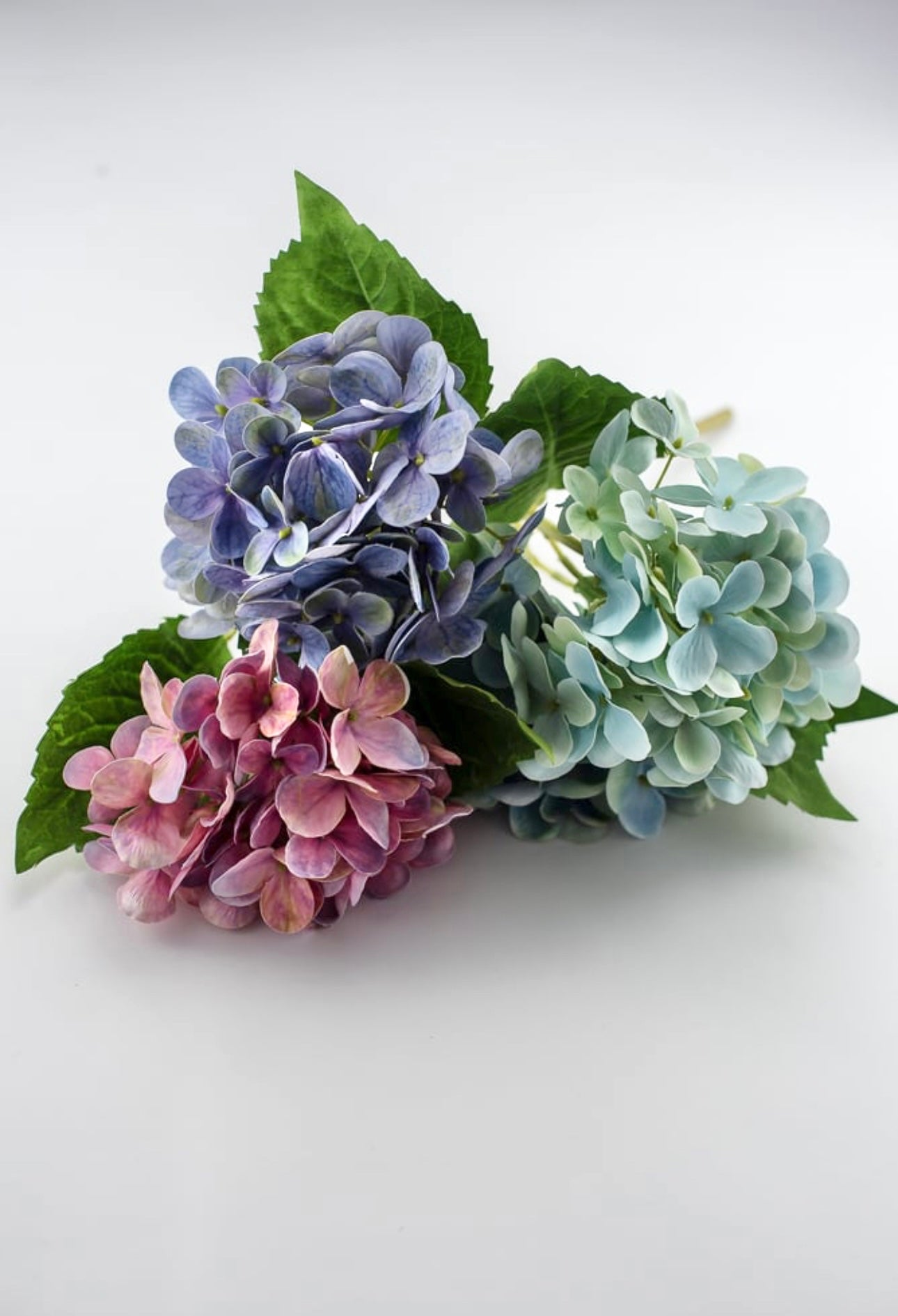 Real touch, Hydrangea stem turquoise Greenery Market
