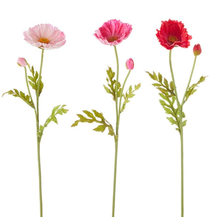 Real Touch Poppy Stem - 23" Choose Color - Greenery MarketF4202027 Light Pink