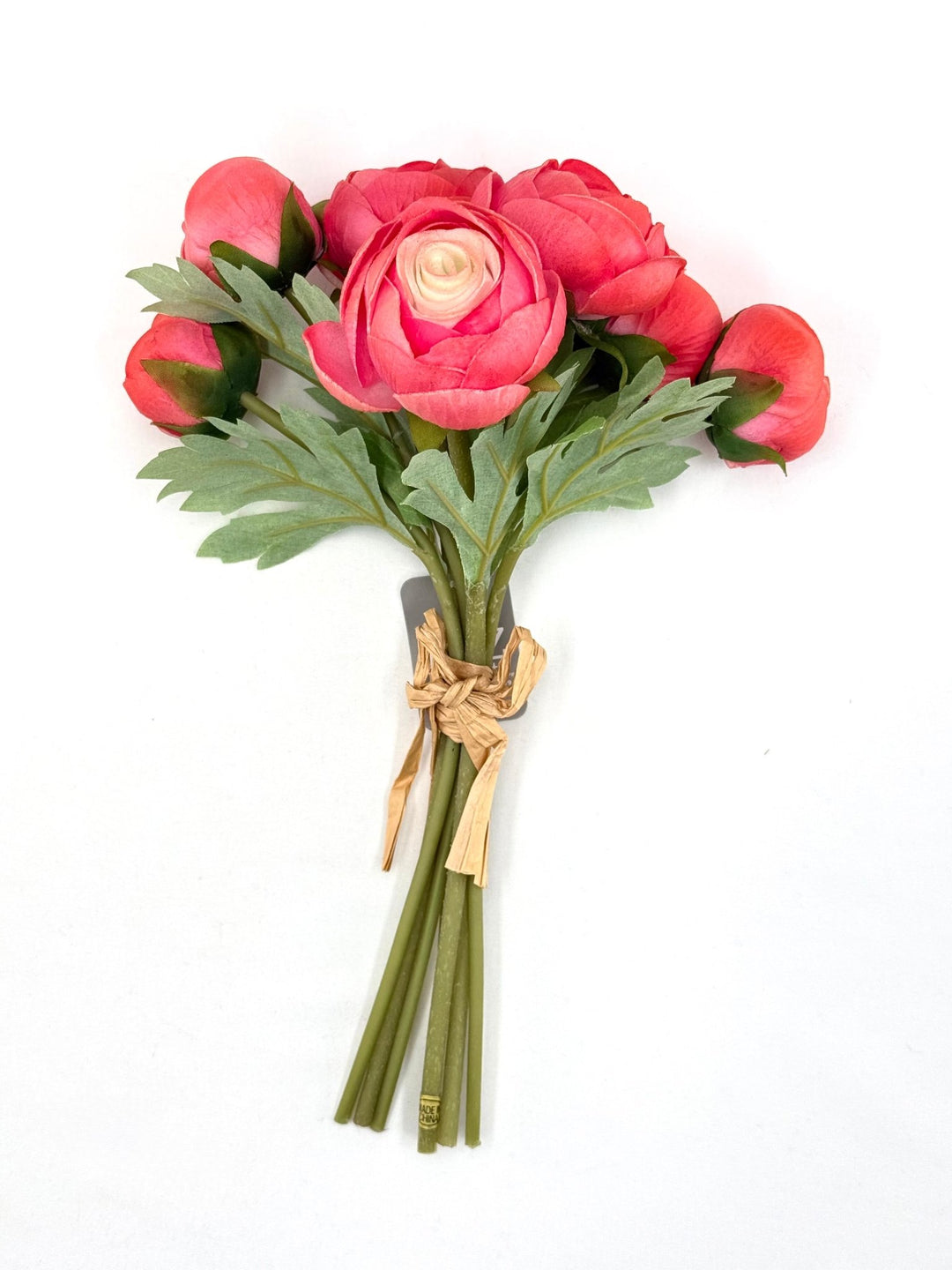 Real Touch Ranunculus Bundle - 11" Choose Color - Greenery MarketF4202004 Dark Pink