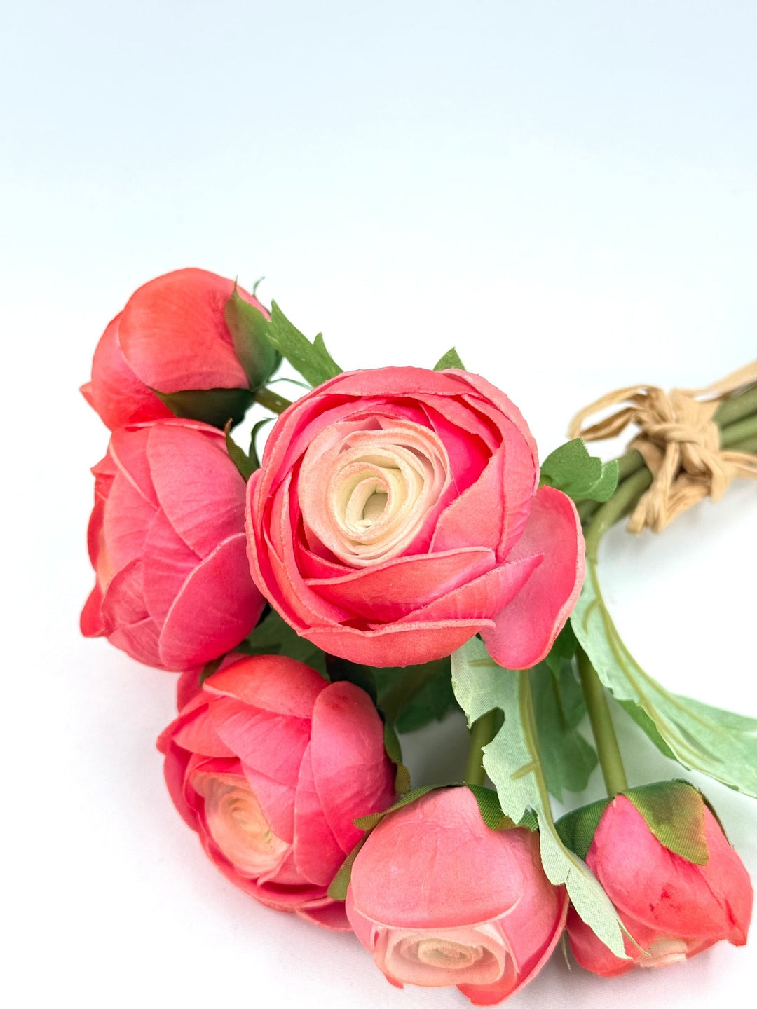 Real Touch Ranunculus Bundle - 11" Choose Color - Greenery MarketF4202004 Dark Pink