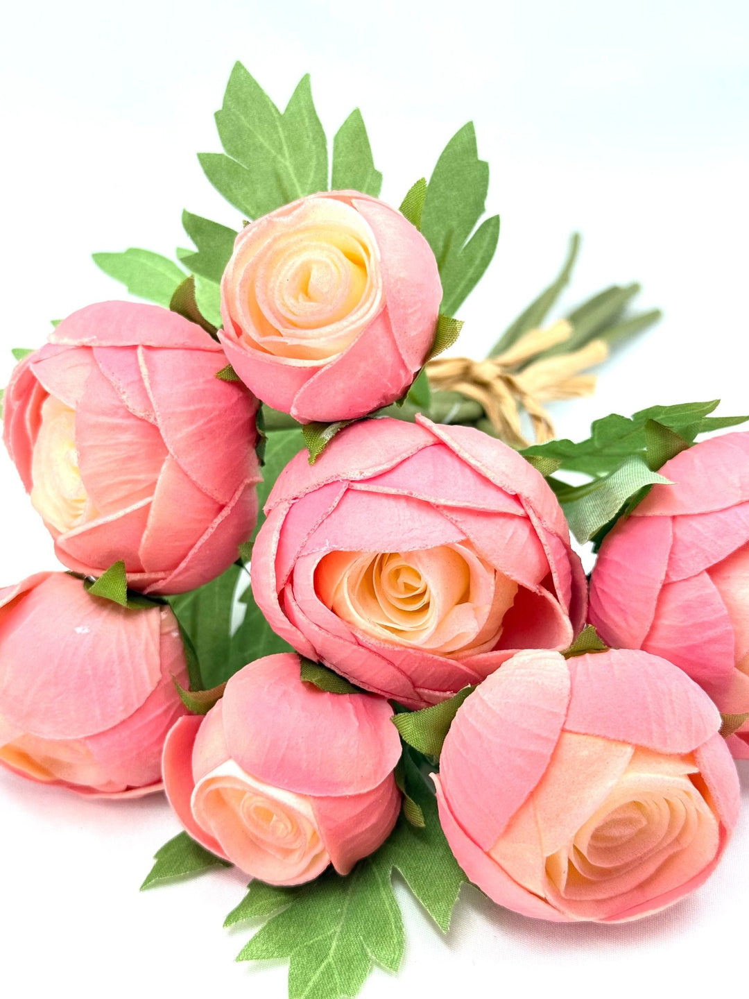 Real Touch Ranunculus Bundle - 11" Choose Color - Greenery MarketF4202004 Light Pink