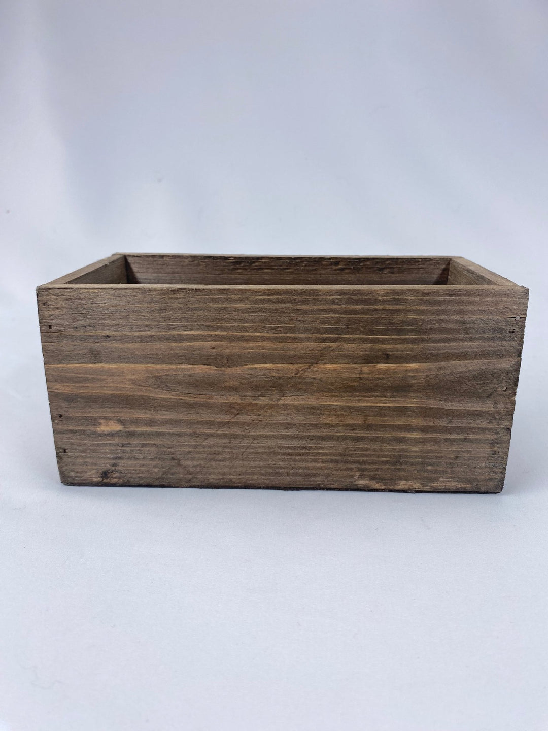Rectangle wooden containers - brown stain - Greenery Marketwreath base & containers170366 - BR
