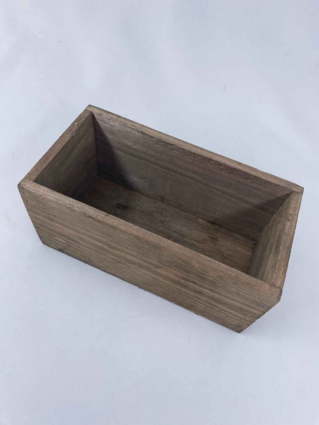 Rectangle wooden containers - brown stain - Greenery Marketwreath base & containers170366 - BR