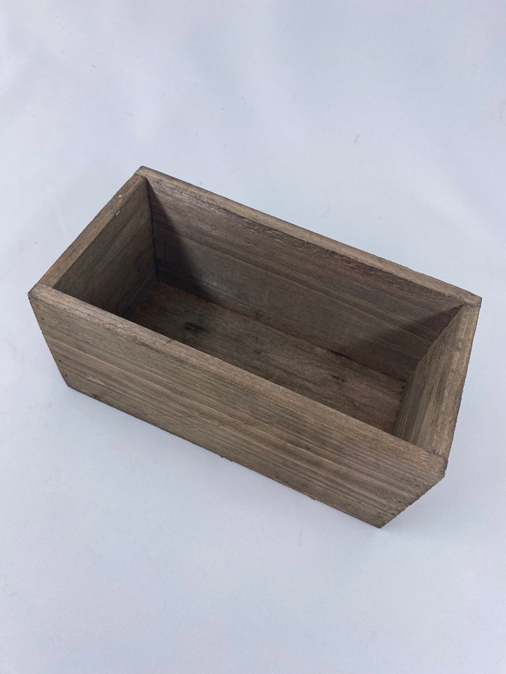 Rectangle wooden containers - brown stain - Greenery Marketwreath base & containers170366 - BR