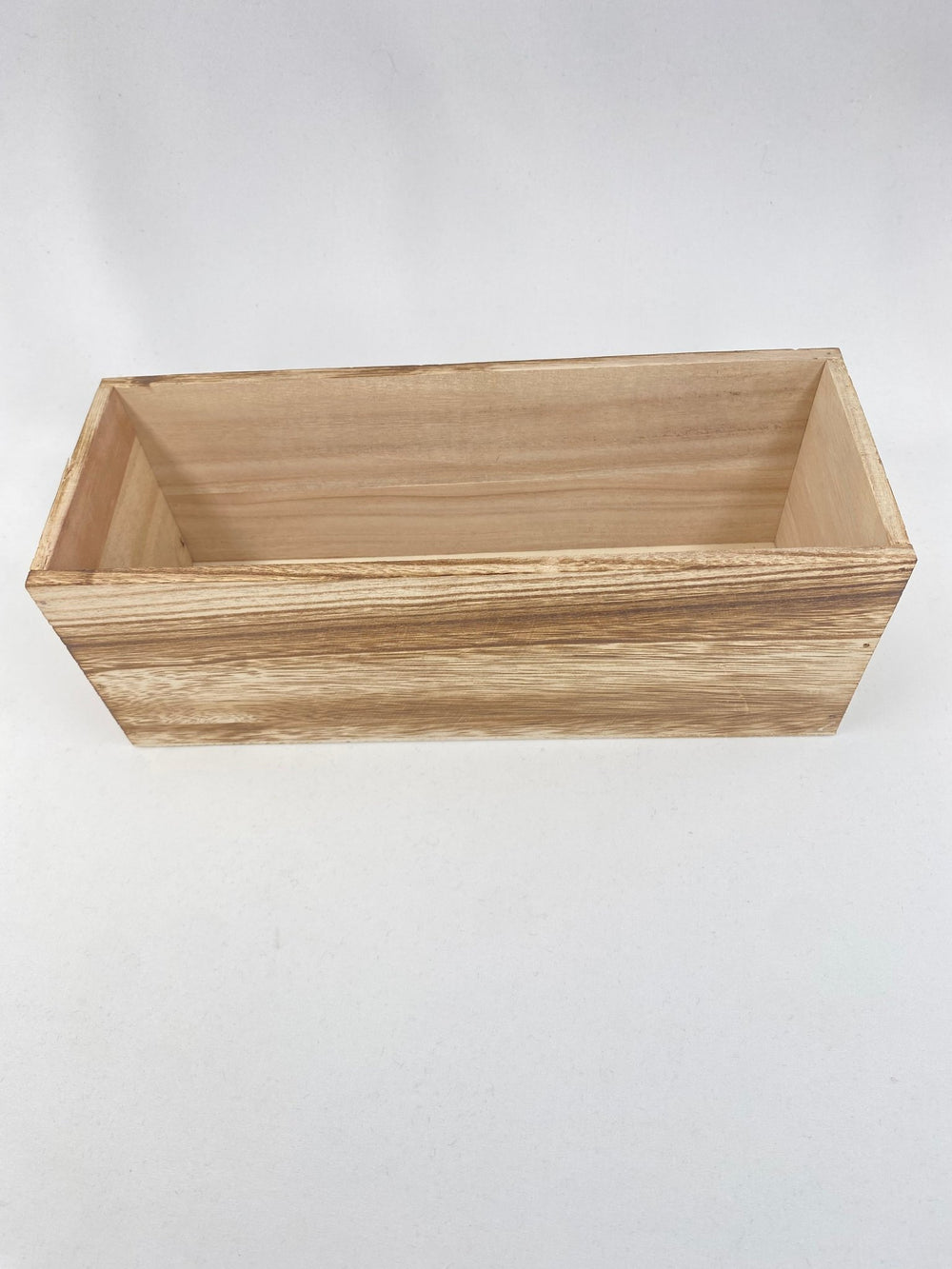 Rectangle wooden containers - brown stain - Greenery Marketwreath base & containers7912BR