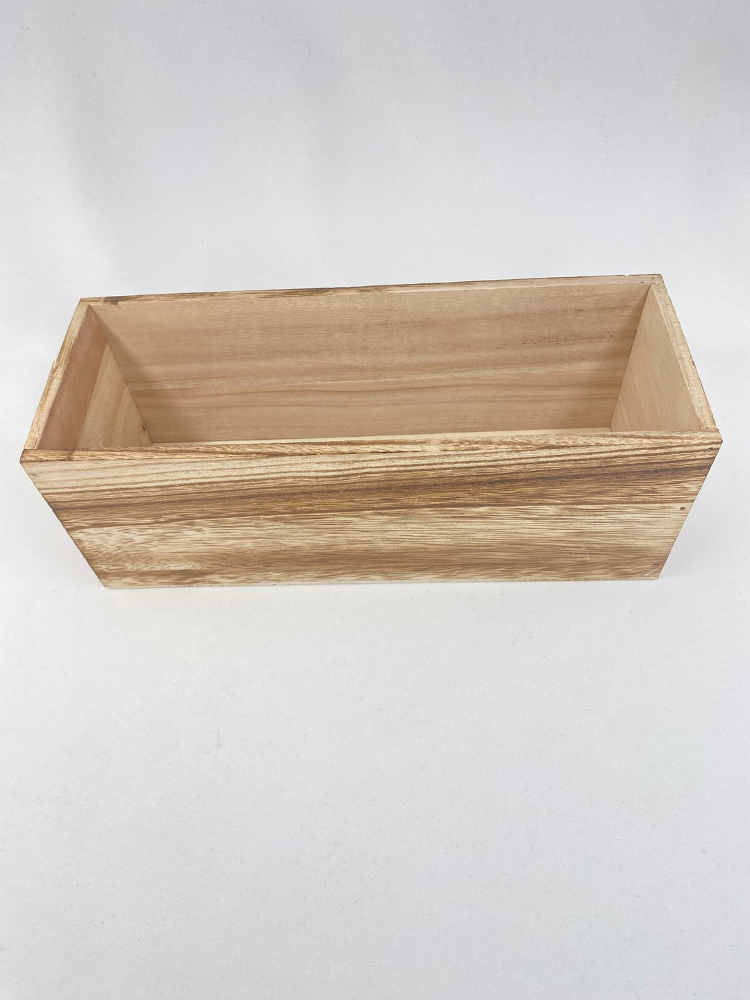 Rectangle wooden containers - brown stain - Greenery Marketwreath base & containers7912BR