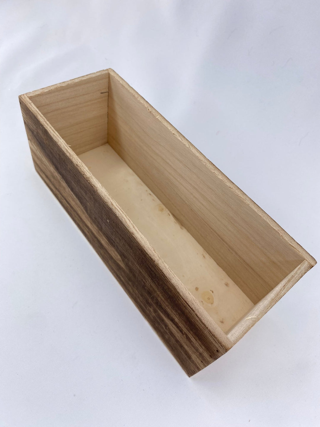 Rectangle wooden containers - brown stain - Greenery Marketwreath base & containers7912BR