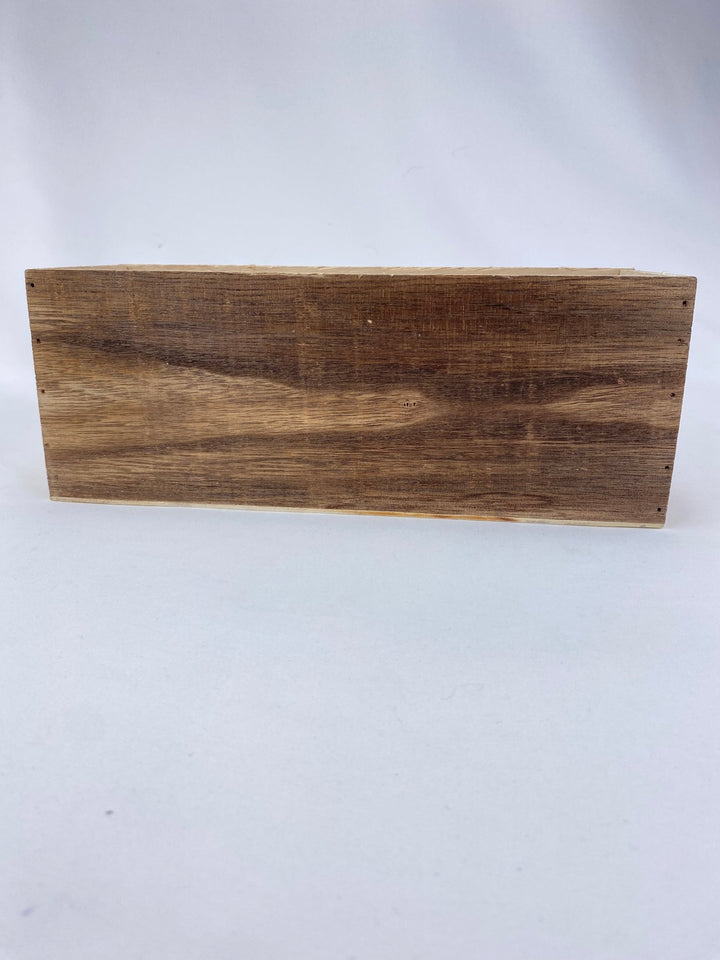 Rectangle wooden containers - brown stain - Greenery Marketwreath base & containers7912BR