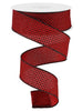 Red and black polka dots wired ribbon 1.5” - Greenery MarketRibbons & TrimRGA1731MA
