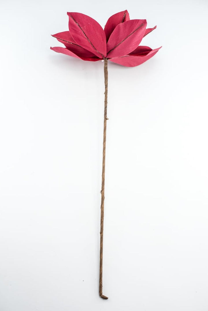 Red and gold poinsettia stem - Greenery Market84562