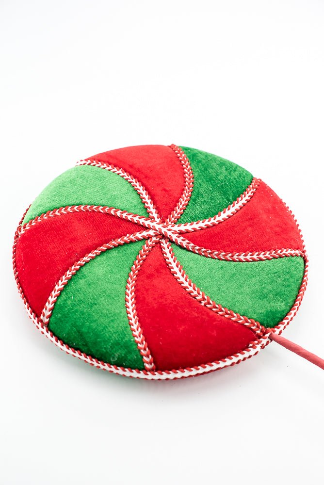 Red and Green Velvet Lollipop Spray - Greenery Market86289RDGN