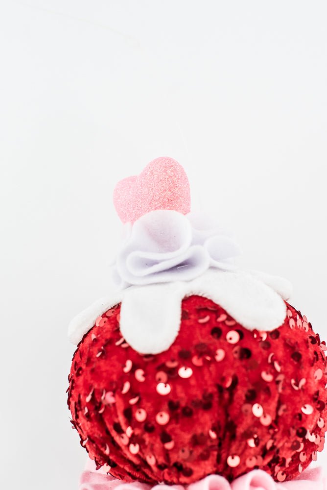 Red and Pink Heart Ice Cream Ornament - Greenery Market63562RDPK