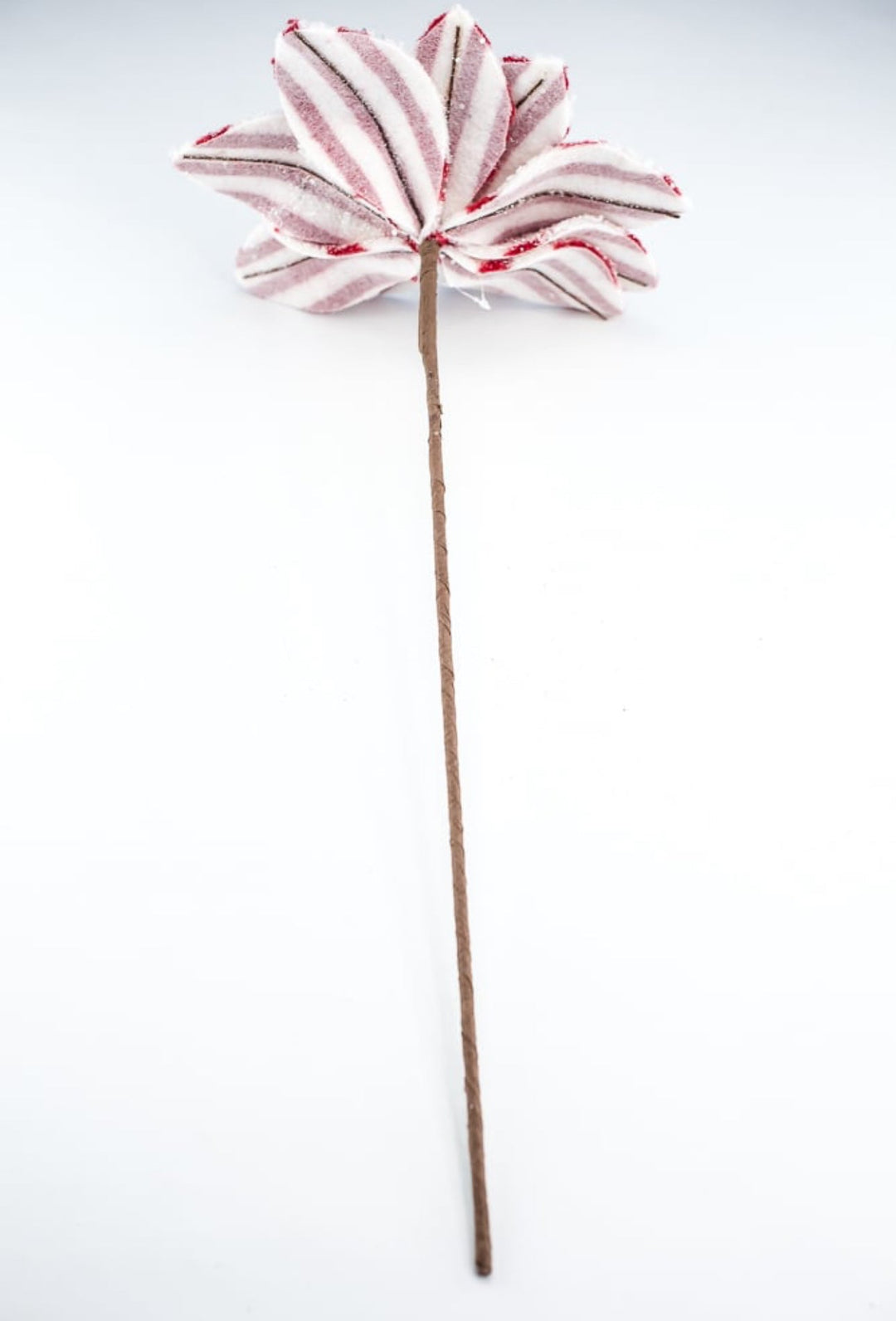 Red and white fleece poinsettia - Greenery MarketXS412376