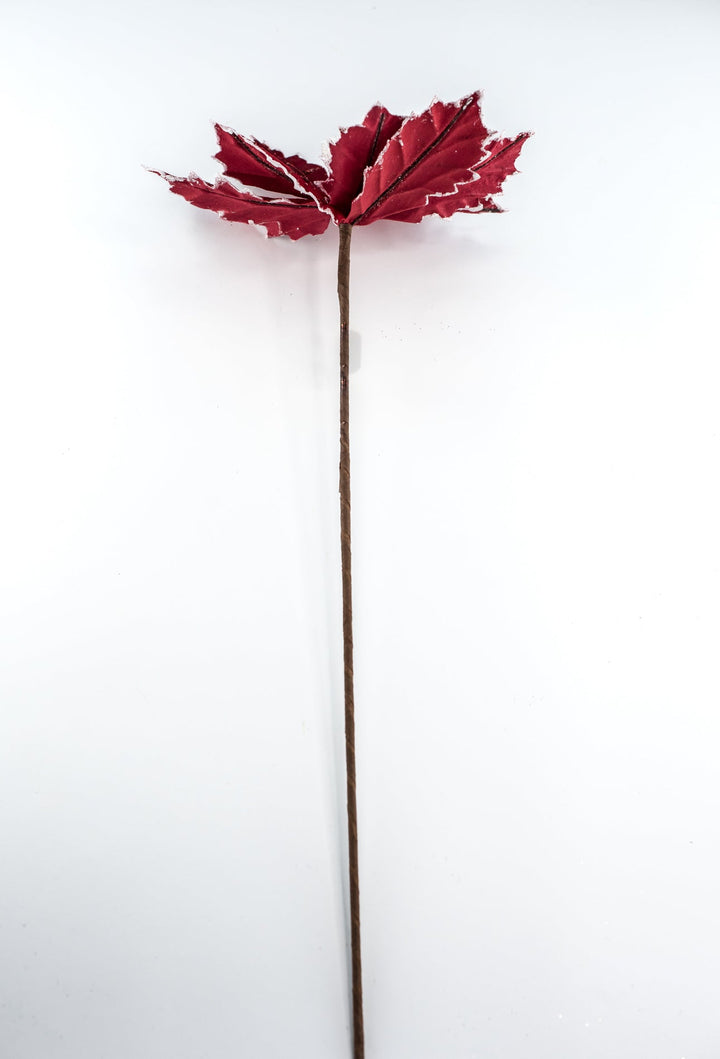 Red and white holiday poinsettia - Greenery Market86074RDWT