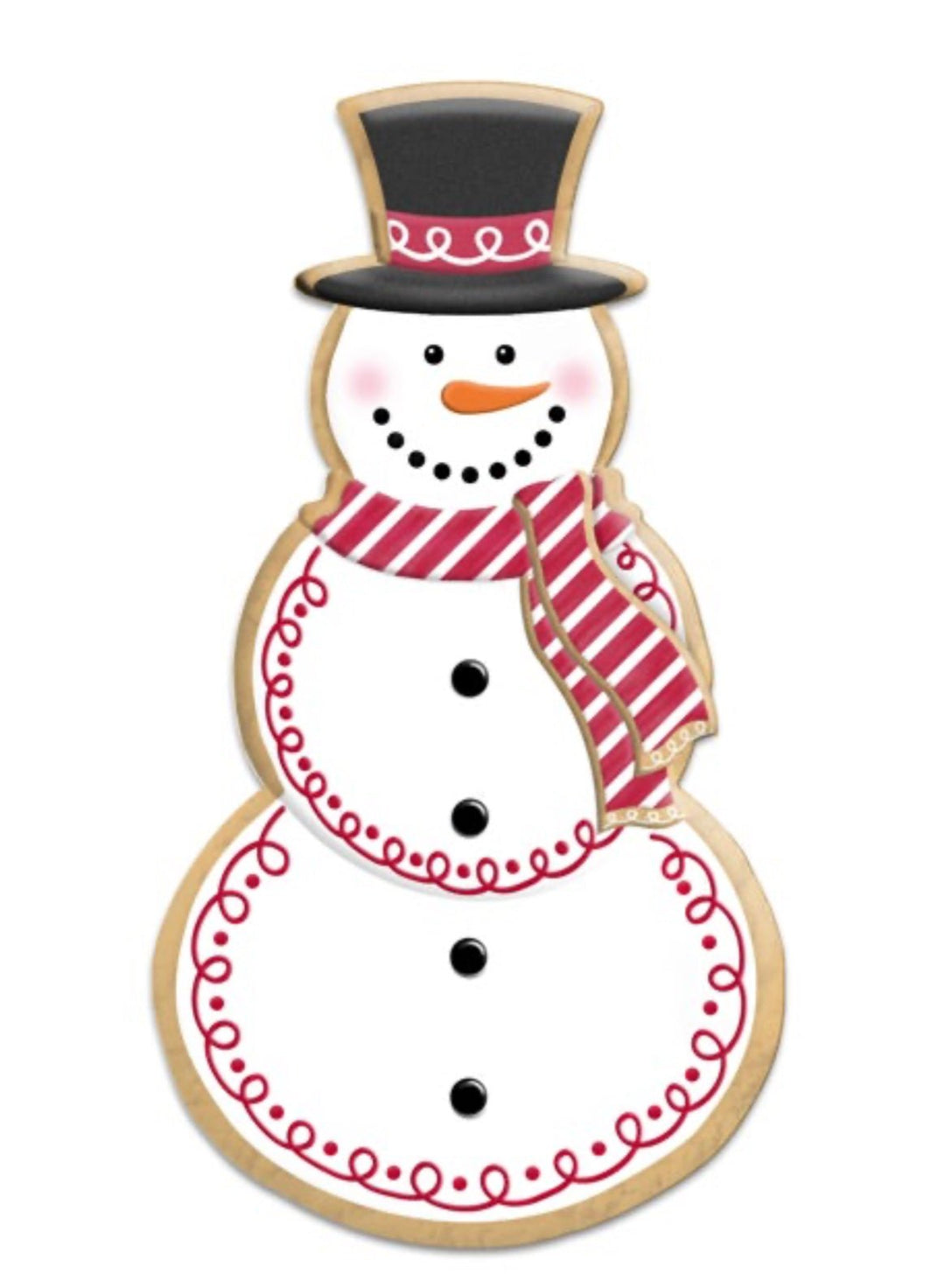 Red and white snowman cookie sign - Greenery MarketWinter and ChristmasMD1494C1