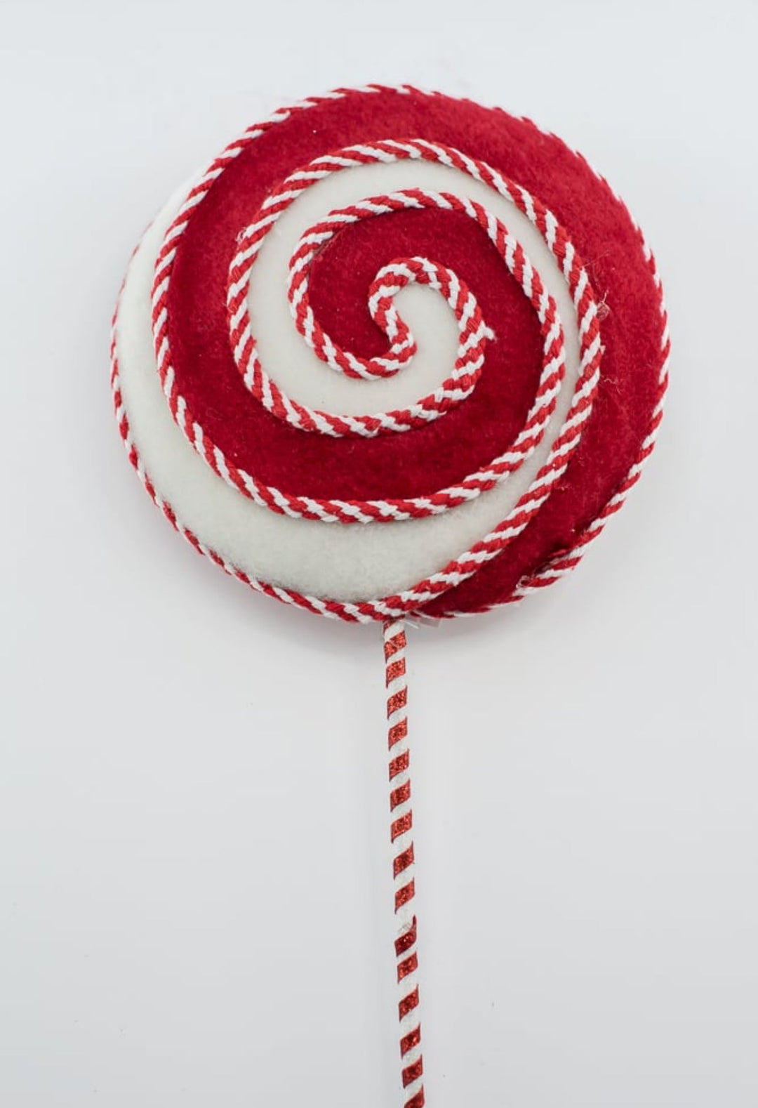 Red and white swirl lollipop - Greenery MarketOrnaments63639